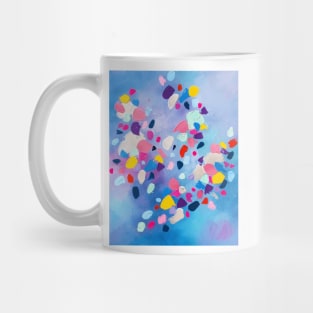 Modern Pastel Abstract Painting, Colorful Contemporary Painting Mug